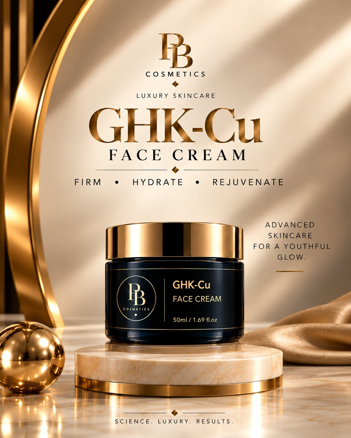 GHK-Cu Copper Peptide Face Cream